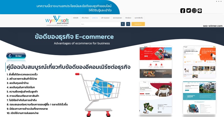 ข้อดีของธุรกิจ E-commerce by seo-winner.com
